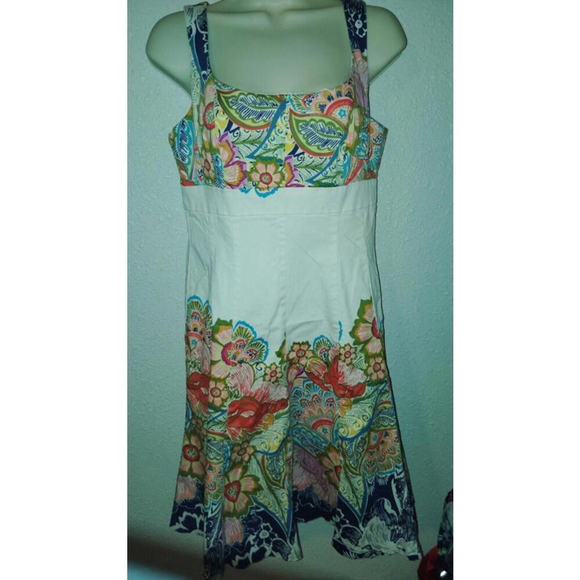 Nine West Dresses & Skirts - Nine West Floral Dress a line women Size 6 sleeveless flowers boho lined